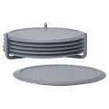 Zone Denmark Glass Coaster Singles 6 pieces, Dark Gray - Everything for the perfectly set table and great baking accessories | Stadtlandkind