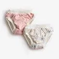 Tracksuit bottoms Pink/Teddy 2-pack - Diapers and wet wipes made from certified and compostable materials | Stadtlandkind