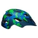 Sidetrack Youth MIPS Helmet matte blue camosaurus - Cool bike helmets for a safe ride | Stadtlandkind