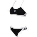 Bikini Arena Icons Cross Back Solid black/white - Tolle und bequeme Bikinis für einen gelungenen Badeausflug | Stadtlandkind