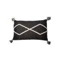 Knitted cushion Oasis Black - Decorative pillows and blankets | Stadtlandkind