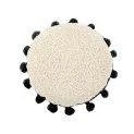 Round cushion Black - A soft pillow for the children's room | Stadtlandkind