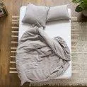 Linus uni, taupe, Duvet cover 240x240 cm - Beautiful items for the bedroom | Stadtlandkind