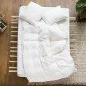 Linus uni, white, comforter cover 240x240 cm - Beautiful items for the bedroom | Stadtlandkind