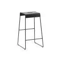 Zone Denmark bar stool 38 x 65 cm, black