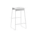 Zone Denmark bar stool 38 x 65 cm, white - Chairs that invite you to linger | Stadtlandkind