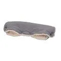 Baby carriage muff, cotton, gray mottled