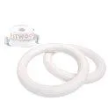 Gymnastic rings children White waxed - White bands - Fly through the air with swings and gymnastic rings indoors and outdoors | Stadtlandkind