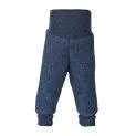 Merino wool trousers blue melange - Pants for every occasion | Stadtlandkind