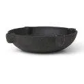 Bowl Candle Holder L ceramic Dark Grey - Candles and room scents for a cozy ambience | Stadtlandkind