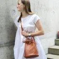 Bucket Bag Caramel - Comfortable, stylish and can be taken everywhere - handbags and weekenders | Stadtlandkind