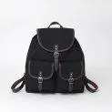 Backpack Georgia Leather Brown Black - Stylish everyday helpers (also perfect for a twin look) - backpacks and gymbags | Stadtlandkind