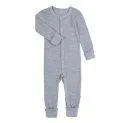 Baby All-in-One Suit MOULINS Platinum Grey - Great nightwear for sweet dreams | Stadtlandkind