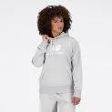 W Essentials Stacked Logo Hoodie gris athlétique - Hoodies - le vêtement parfait pour la vie quotidienne | Stadtlandkind