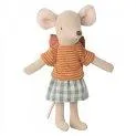 Tricycle Mouse Big Sister with Bag Old Rose - Sweet friends for your doll collection | Stadtlandkind