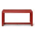 Bench Little Architect Poppy Red - Cute nursery furniture made of sustainable materials | Stadtlandkind