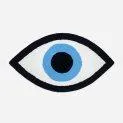 Tufted Rug Vibe Eye 80x45cm Bleu