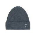Baby Beanie Knitted Blue Grey - Beanies and hats to protect your baby from wind and weather | Stadtlandkind