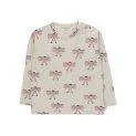 Langarmshirt Tiny Bow Light Cream Heather - Brightly colored but also simple long-sleeved shirts in Scandinavian designs for the cooler days | Stadtlandkind