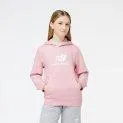 Y Essentials - Sweat à capuche à logo superposé - rose pâle - Des sweats à capuche sympas pour vos enfants | Stadtlandkind