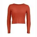 Hybrid Crop Top Chili Red - perfect for every season - long sleeve shirts | Stadtlandkind