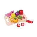 Spielba Früchte-Set zum Schneiden - Spielzeuglebensmittel für die leckersten Gerichte aus der Spielküche | Stadtlandkind