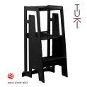Tuki Learning Tower Full Black - Baby bouncers and high chairs for babies | Stadtlandkind