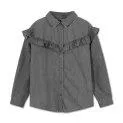 Bluse Moony Washed Grey - Chice Blusen mit vertrüumten Rüschen oder klassisch schlicht | Stadtlandkind