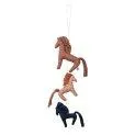 Mobile Waka Horses - Dark Rosetta Mix - Baby decorations and everything needed for a loving baby room | Stadtlandkind