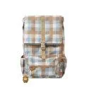 Grand sac à dos Cottage Blue Checks - Des sacs à dos indispensables pour l'école, les voyages et les vacances. | Stadtlandkind