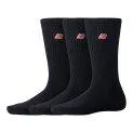 Socken Patch Logo Crew 3 Pair noir - Des chaussettes et des collants sympas pour apporter une touche de couleur à votre tenue | Stadtlandkind