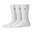 Socken Patch Logo Crew 3 Pair blanc - Des chaussettes et des collants sympas pour apporter une touche de couleur à votre tenue | Stadtlandkind