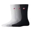 Socken Patch Logo Crew 3 Pair blanc multi - Des chaussettes et des collants sympas pour apporter une touche de couleur à votre tenue | Stadtlandkind