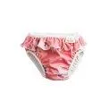 Bath diaper pink whale with frills