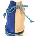 Mini-sac à dos Bloc de couleurs Bleu Noir Beige - Confortables, élégants et pouvant être emportés partout - sacs à main et sacs de week-end | Stadtlandkind