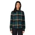 Long sleeve shirt Plusher dark marsh plaid print 376 - Perfect for a chic look - blouses and shirts | Stadtlandkind