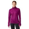 Zip sweater active mesh berry glow 522 - Super comfortable yoga and sports tops | Stadtlandkind