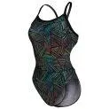 Women's swimsuit Arena Overview Challenge Back black/black multi - Swimsuits for adults for absolute comfort in the water | Stadtlandkind