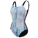 Damen Badeanzug Bodylift Simona Wing Back Cup night grey/white multi - Swimsuits for adults for absolute comfort in the water | Stadtlandkind