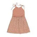 Dress Flower Dots Rose Clay - Dresses and skirts for spring, summer, autumn and winter | Stadtlandkind