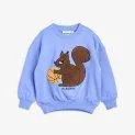 Pull bleu écureuil - Sweatshirts de différents modèles avec fermetures éclair, boutons ou complètement sans dans la v | Stadtlandkind