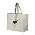 Maxi Totebag Whales - Cloud Blue - Shopper with super much storage space and still super stylish | Stadtlandkind