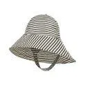Chapeau de pluie Adi Blue Dew Stripe - Casquettes et chapeaux de soleil colorés pour les aventures en plein air | Stadtlandkind