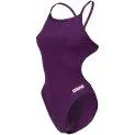 Ladies swimsuit Team Challenge Solid plum/white - Swimsuits for adults for absolute comfort in the water | Stadtlandkind