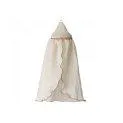 Bed canopy for doll house cream