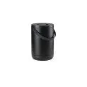 Circular waste garbage can 22 l, black - Beautiful soap dispensers for the bathroom | Stadtlandkind