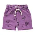 Shorts Paperbag Rollerskates Print Purple - Pants for your kids for every occasion - whether short, long, denim or organic cotton | Stadtlandkind