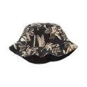 Fishing hat Tropical Print Black