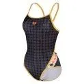 Arena 50th Super Fly Back swimsuit black multi/gold