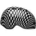 Children's helmet Lil Ripper gloss black/white checkers - Practical and beautiful must-haves for every season | Stadtlandkind